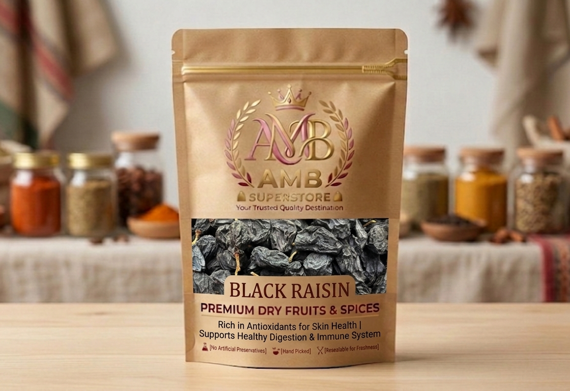Black Raisins / Kali Kishmish - Premium Seedless Black Raisins