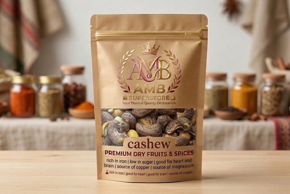 Kaju with Skin - Roasted Whole Cashew Nuts with Skin