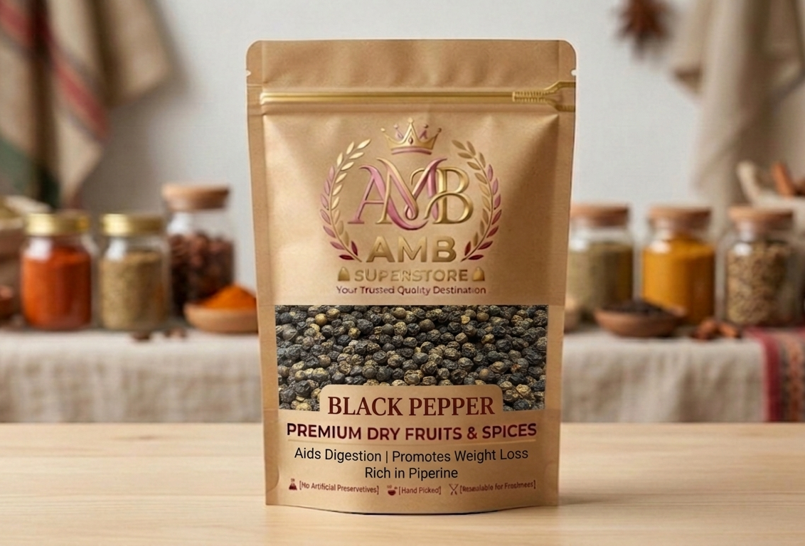 Kali Mirch Brazil - Premium Brazilian Black Pepper Whole