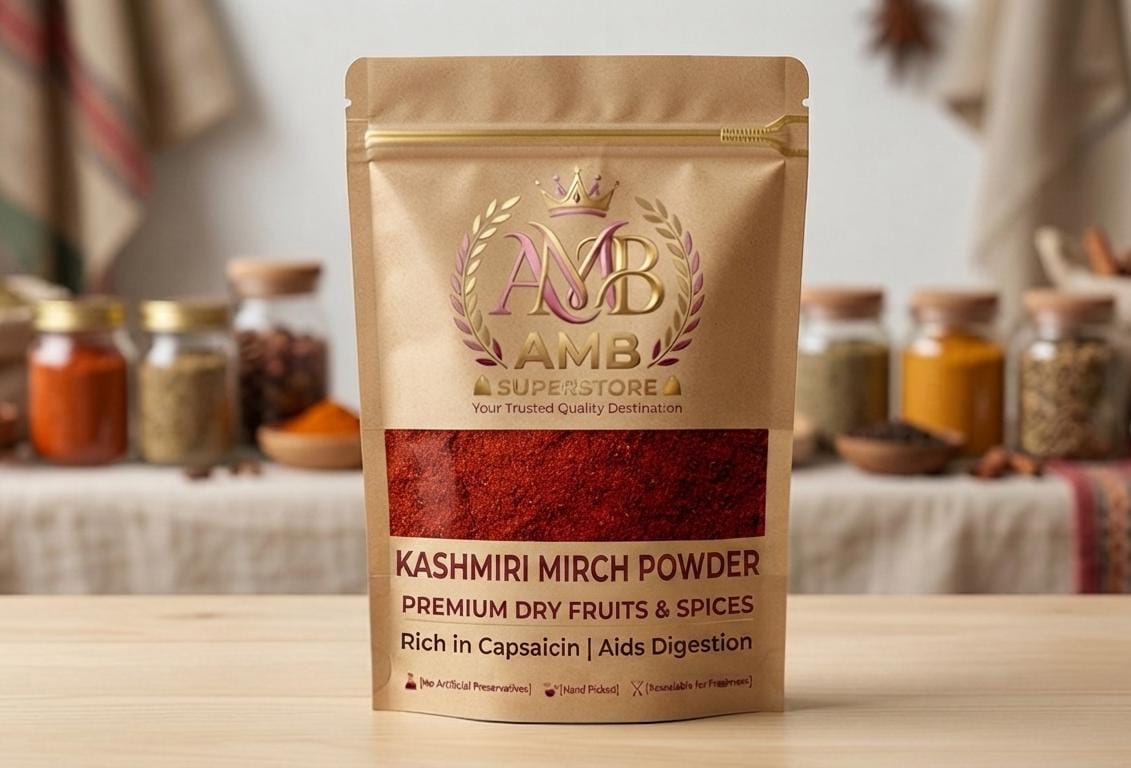 Kashmiri Lal Mirch - Premium Whole Kashmiri Dry Red Chili
